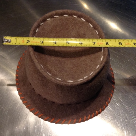 Helen Welsh 100% Wool Women's Bucket Hat Light Brown One Size Made in Italy - Picture 11 of 11